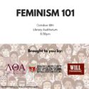 “Feminism 101” Wednesday, October 18th