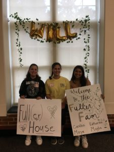 group holding signs